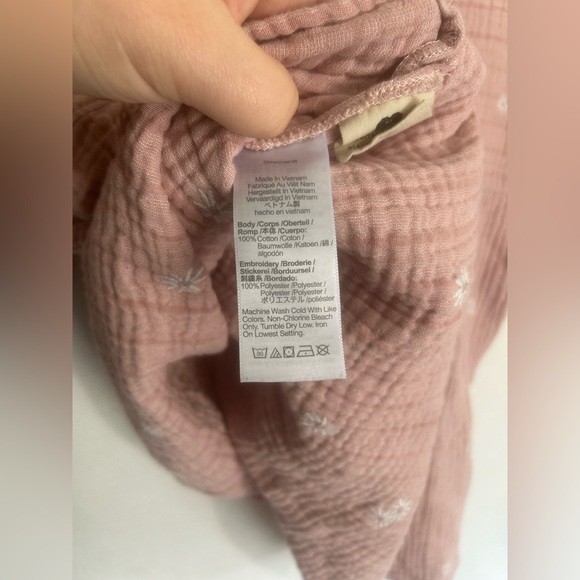 Madewell embroidered Lakeline Popover Shirt In Warm Thistle - Picture 8 of 8